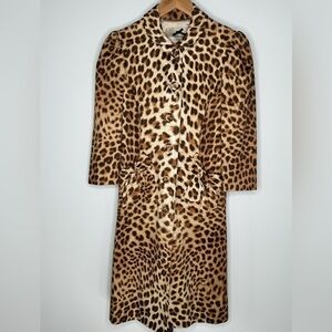 Blumarine Animal Print Coat - Elegance Meets Wild Style